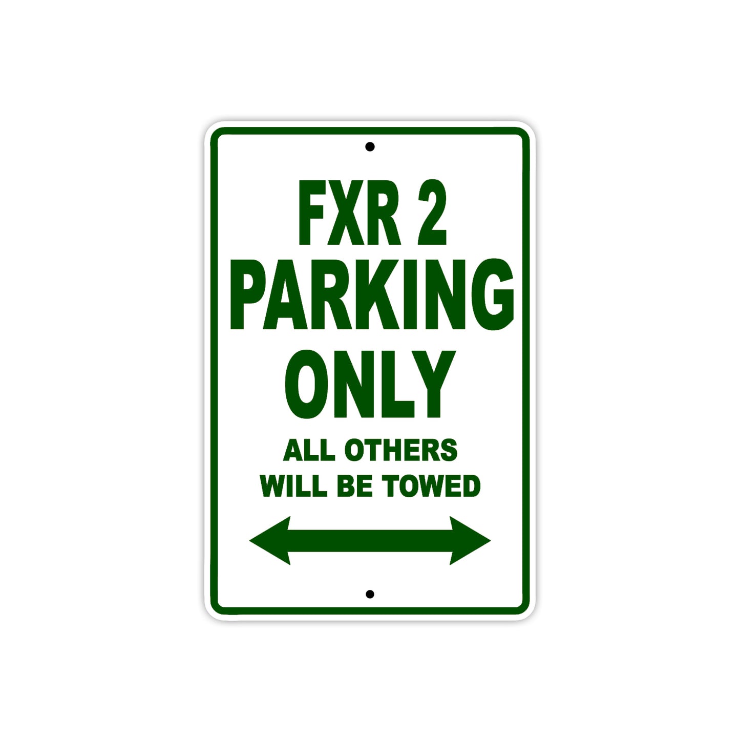 Harley Davidson FXR 2 Parking Only All Others Will Be Towed Aluminum Decor Garage Sign