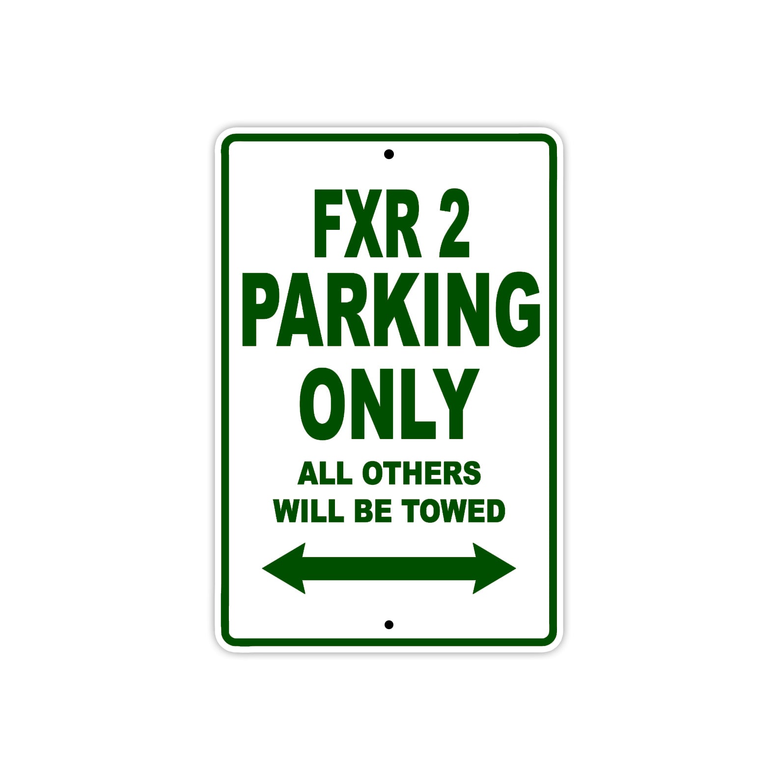 Harley Davidson FXR 2 Parking Only All Others Will Be Towed Aluminum Decor Garage Sign