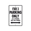 Harley Davidson FXR 3 Parking Only All Others Will Be Towed Aluminum Decor Garage Sign