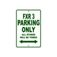 Harley Davidson FXR 3 Parking Only All Others Will Be Towed Aluminum Decor Garage Sign