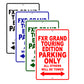 Harley Davidson FXR Grand Touring Edition Parking Only All Others Will Be Towed Aluminum Decor Garage Sign