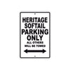 Harley Davidson Heritage Softail Parking Only All Others Will Be Towed Aluminum Decor Garage Sign