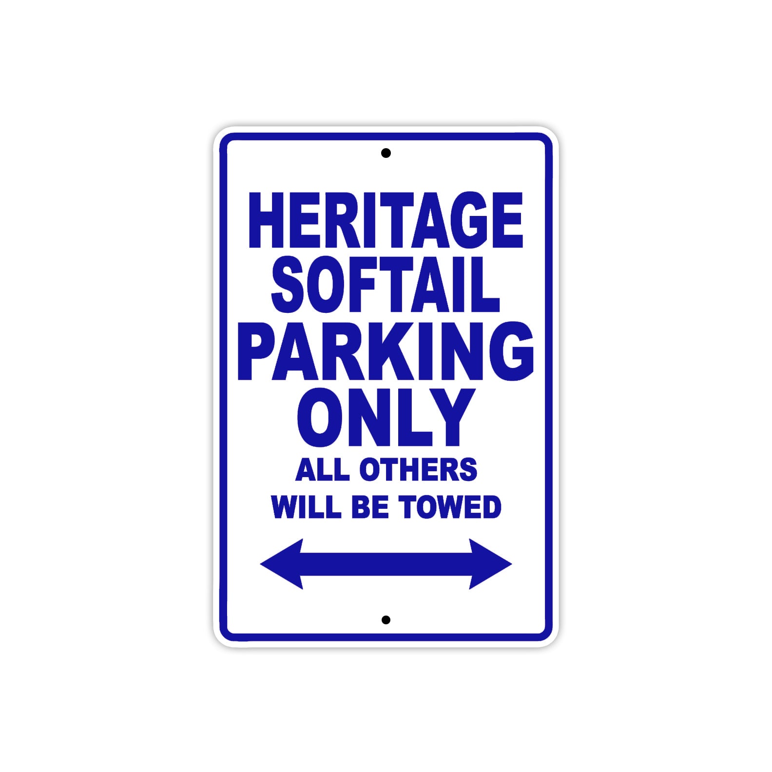 Harley Davidson Heritage Softail Parking Only All Others Will Be Towed Aluminum Decor Garage Sign