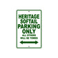 Harley Davidson Heritage Softail Parking Only All Others Will Be Towed Aluminum Decor Garage Sign