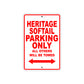 Harley Davidson Heritage Softail Parking Only All Others Will Be Towed Aluminum Decor Garage Sign