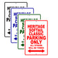 Harley Davidson Heritage Softail Classic Parking Only All Others Will Be Towed Aluminum Decor Garage Sign