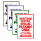 Harley Davidson Heritage Softail Special Parking Only All Others Will Be Towed Aluminum Decor Garage Sign