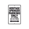 Harley Davidson Heritage Springer Parking Only All Others Will Be Towed Aluminum Decor Garage Sign