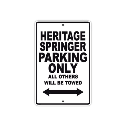 Harley Davidson Heritage Springer Parking Only All Others Will Be Towed Aluminum Decor Garage Sign