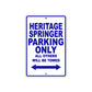 Harley Davidson Heritage Springer Parking Only All Others Will Be Towed Aluminum Decor Garage Sign