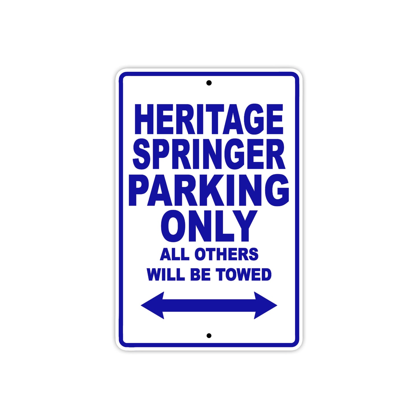 Harley Davidson Heritage Springer Parking Only All Others Will Be Towed Aluminum Decor Garage Sign