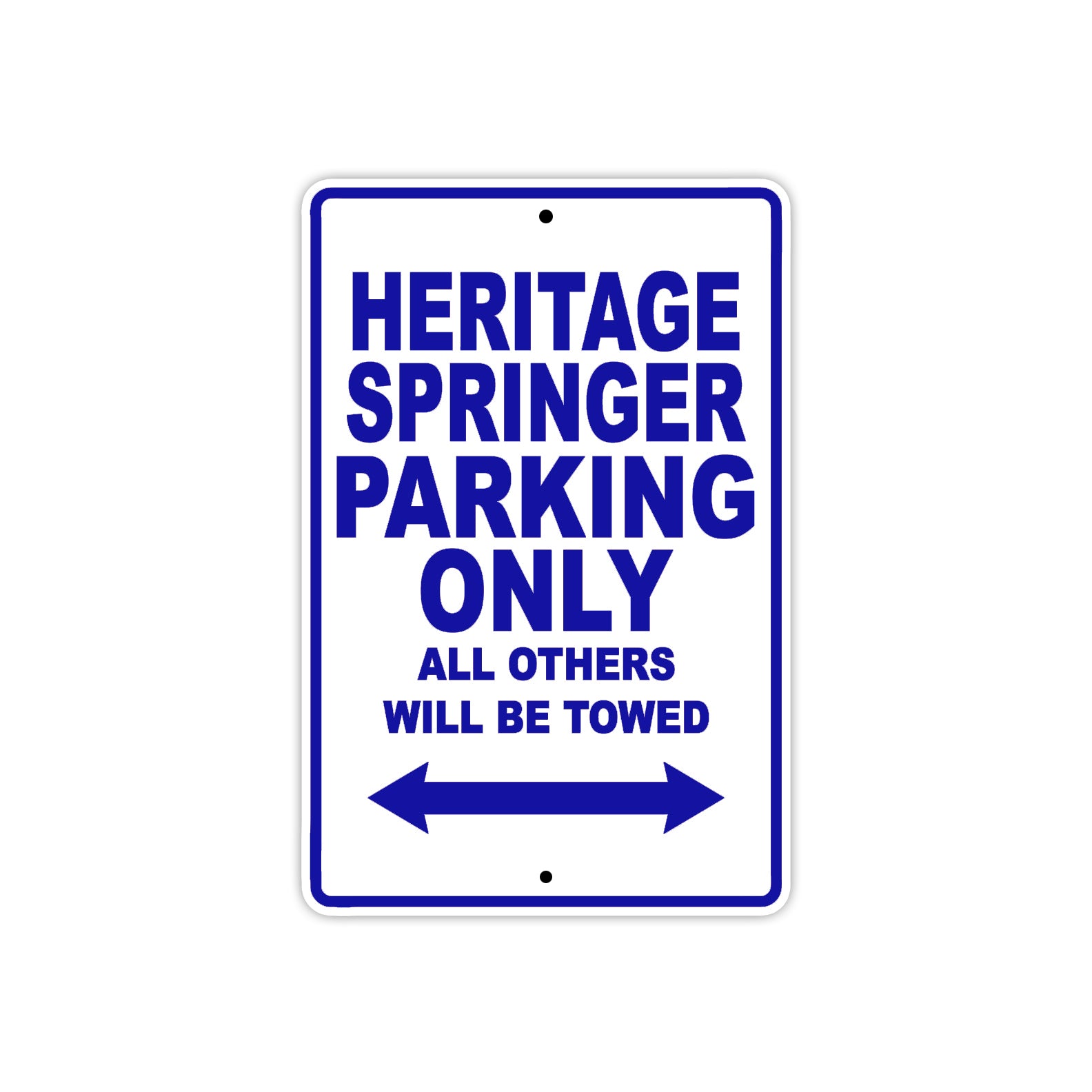 Harley Davidson Heritage Springer Parking Only All Others Will Be Towed Aluminum Decor Garage Sign