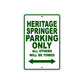 Harley Davidson Heritage Springer Parking Only All Others Will Be Towed Aluminum Decor Garage Sign