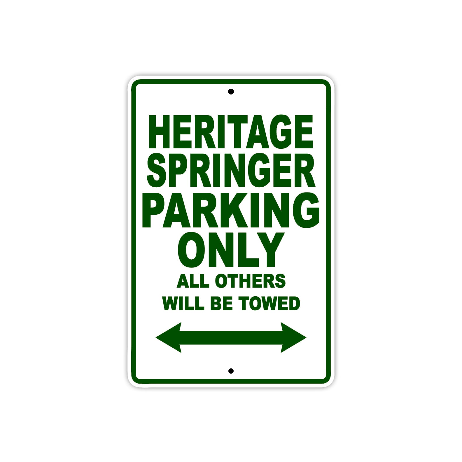 Harley Davidson Heritage Springer Parking Only All Others Will Be Towed Aluminum Decor Garage Sign