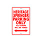Harley Davidson Heritage Springer Parking Only All Others Will Be Towed Aluminum Decor Garage Sign