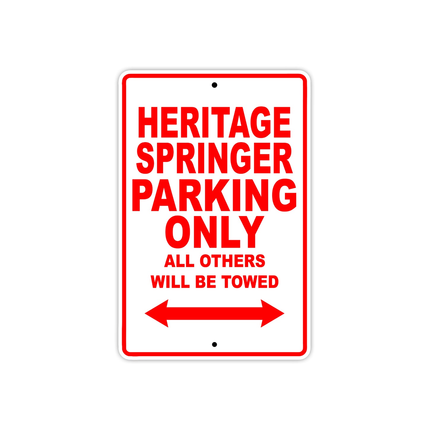 Harley Davidson Heritage Springer Parking Only All Others Will Be Towed Aluminum Decor Garage Sign
