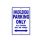 Harley Davidson Knucklehead Parking Only All Others Will Be Towed Aluminum Decor Garage Sign