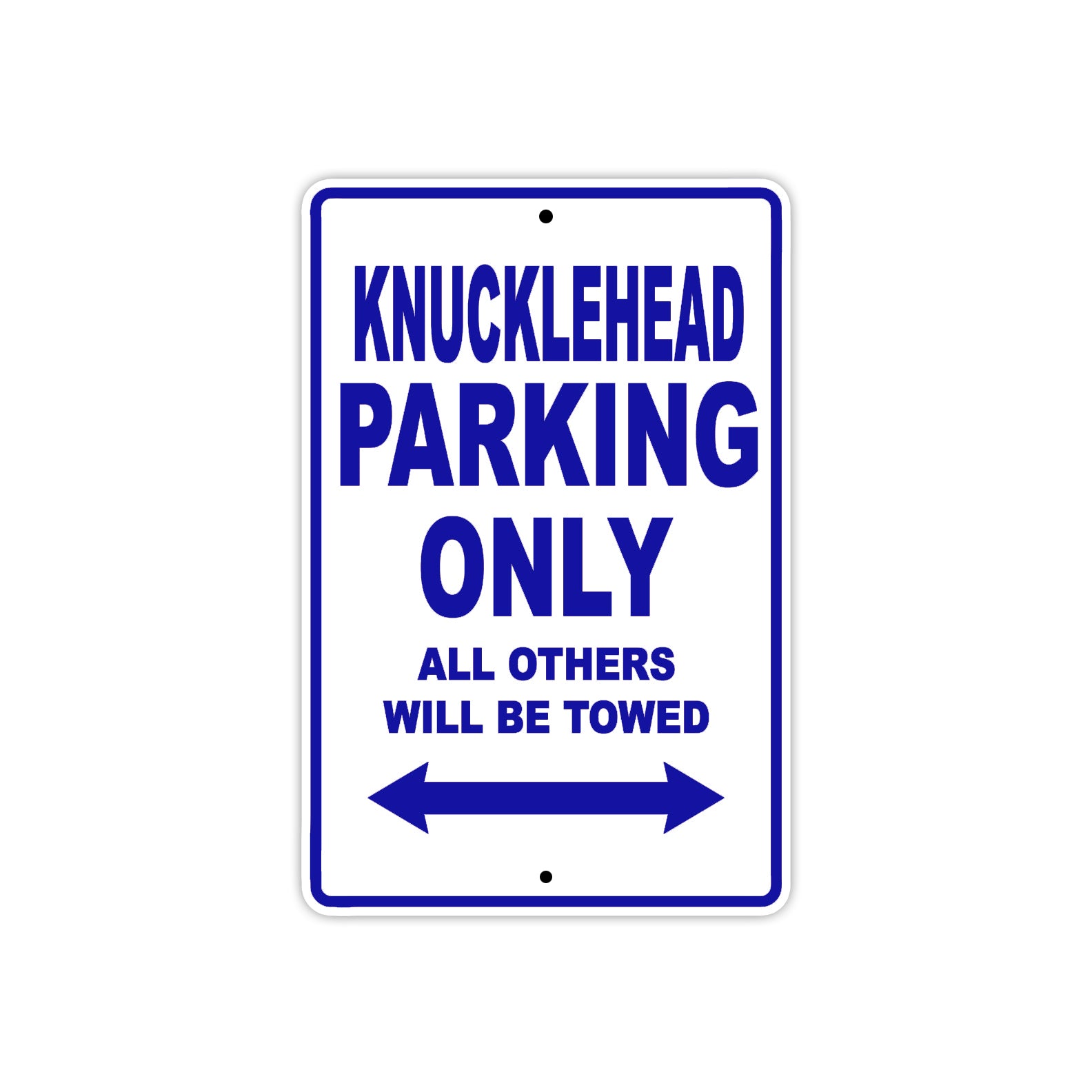 Harley Davidson Knucklehead Parking Only All Others Will Be Towed Aluminum Decor Garage Sign