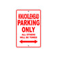 Harley Davidson Knucklehead Parking Only All Others Will Be Towed Aluminum Decor Garage Sign