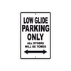 Harley Davidson Low Glide Parking Only All Others Will Be Towed Aluminum Decor Garage Sign