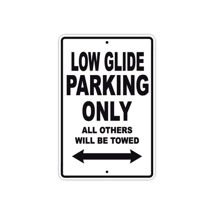 Harley Davidson Low Glide Parking Only All Others Will Be Towed Aluminum Decor Garage Sign