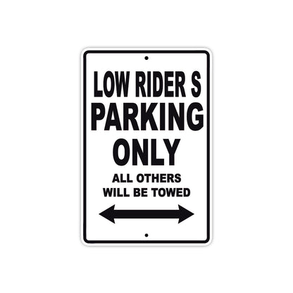 Harley Davidson Low Rider S Parking Only All Others Will Be Towed Aluminum Decor Garage Sign