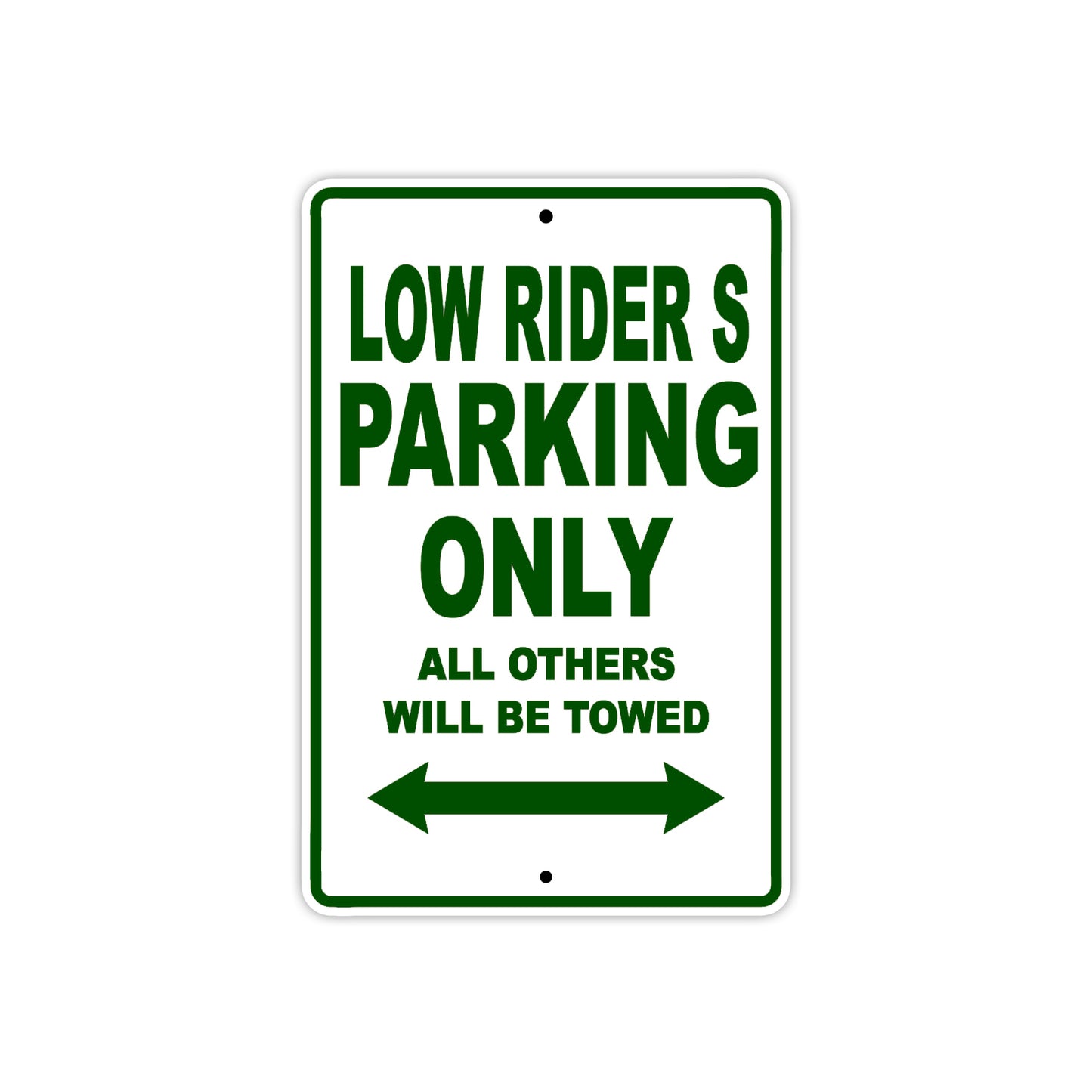 Harley Davidson Low Rider S Parking Only All Others Will Be Towed Aluminum Decor Garage Sign