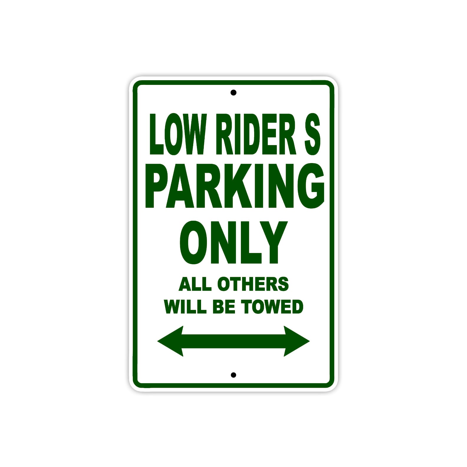 Harley Davidson Low Rider S Parking Only All Others Will Be Towed Aluminum Decor Garage Sign