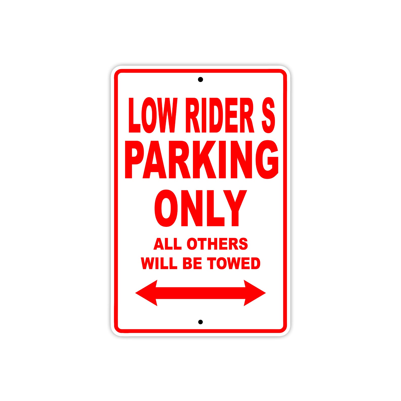 Harley Davidson Low Rider S Parking Only All Others Will Be Towed Aluminum Decor Garage Sign