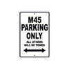 Harley Davidson M45 Parking Only All Others Will Be Towed Aluminum Decor Garage Sign