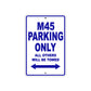 Harley Davidson M45 Parking Only All Others Will Be Towed Aluminum Decor Garage Sign