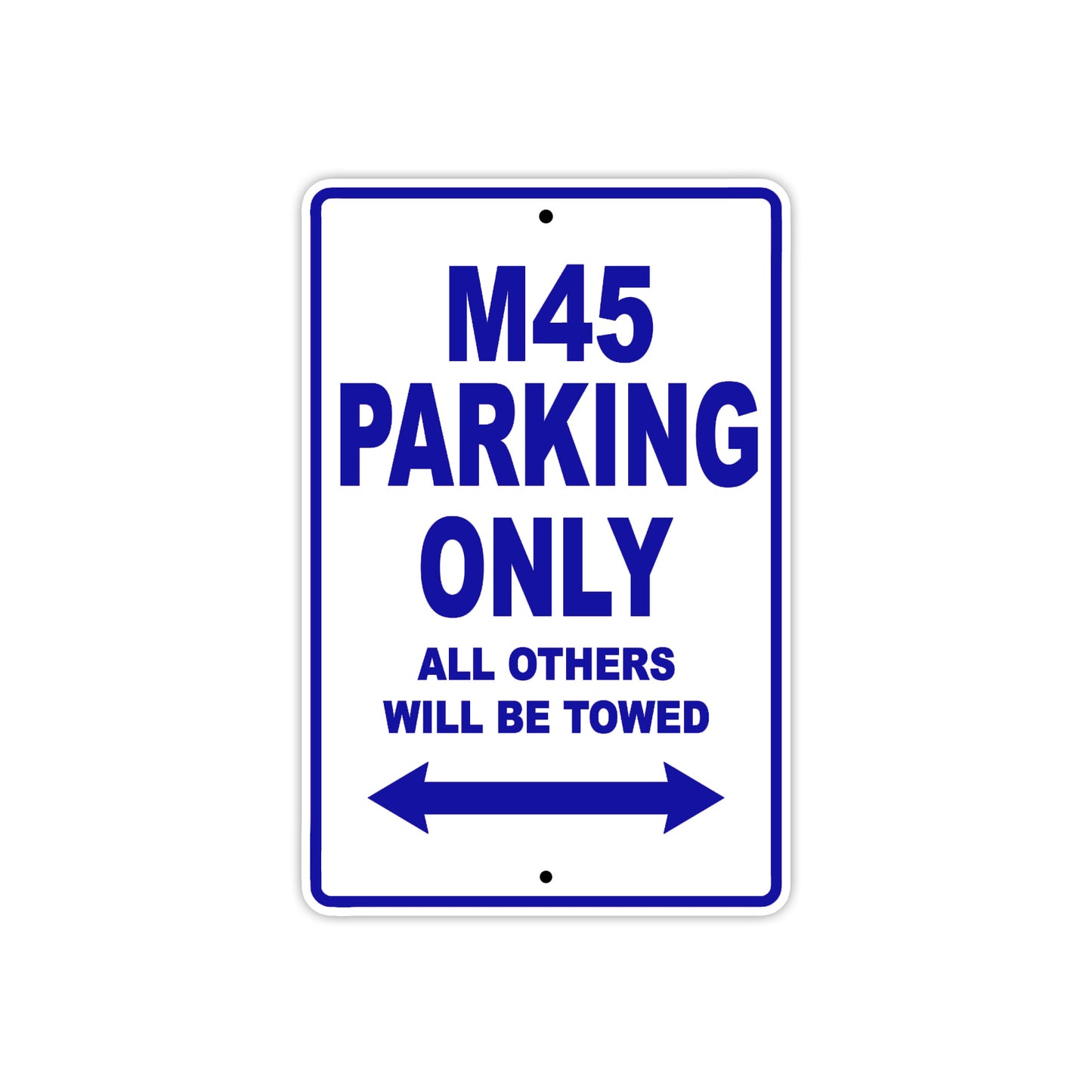 Harley Davidson M45 Parking Only All Others Will Be Towed Aluminum Decor Garage Sign