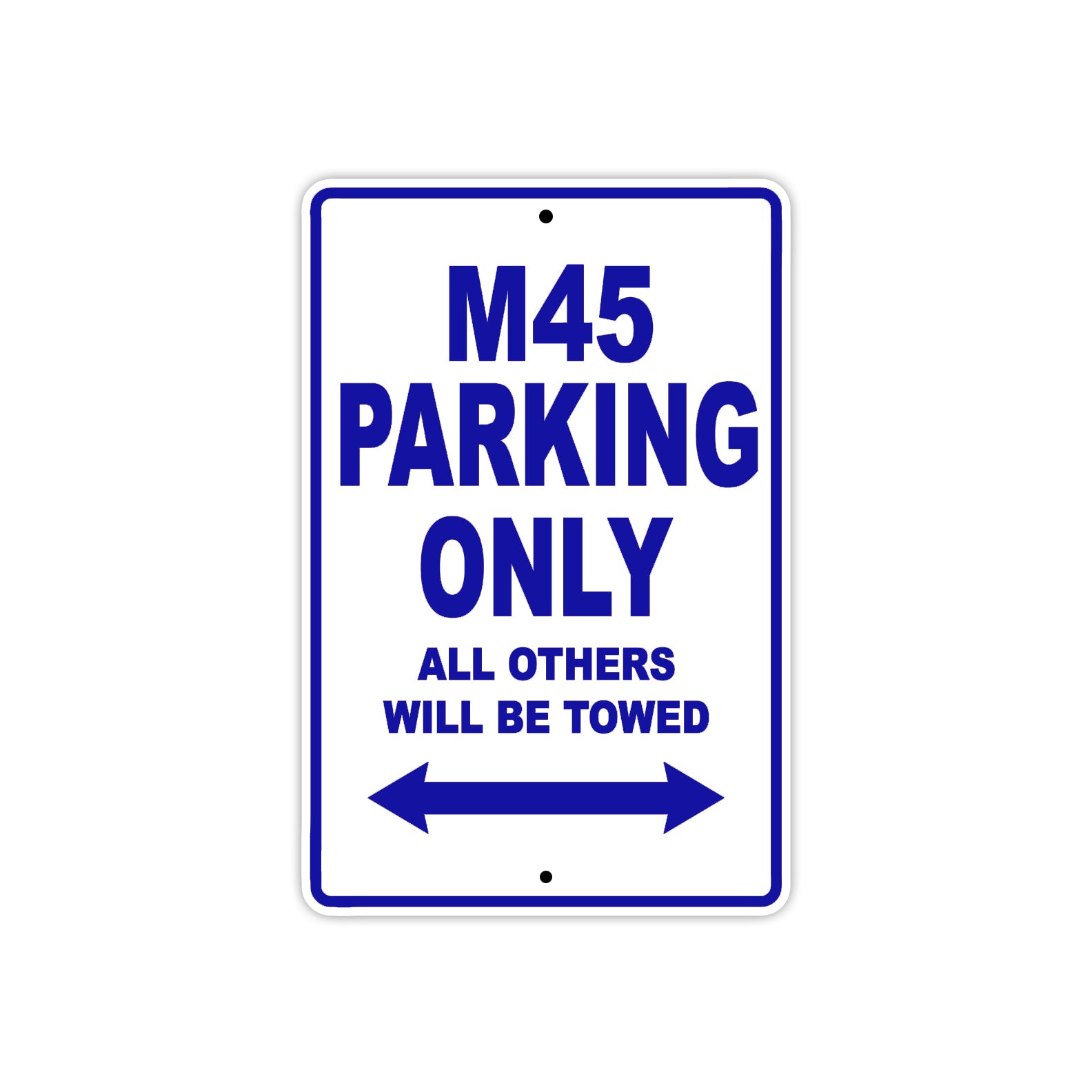 Harley Davidson M45 Parking Only All Others Will Be Towed Aluminum Decor Garage Sign