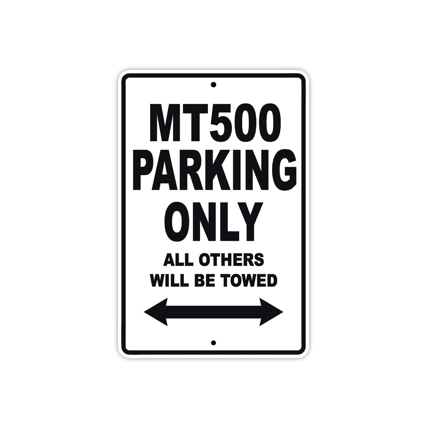 Harley Davidson MT 500 Parking Only All Others Will Be Towed Aluminum Decor Garage Sign