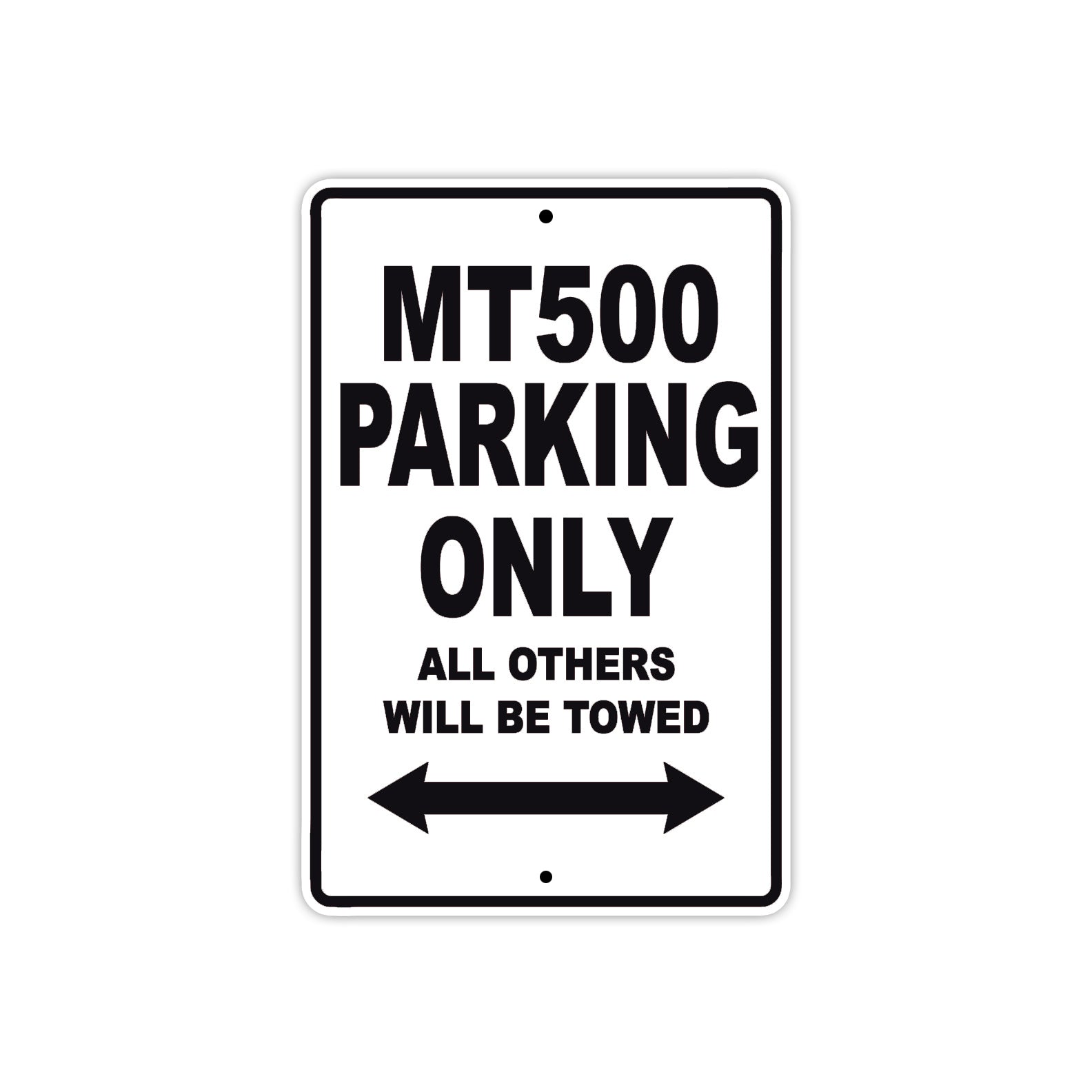 Harley Davidson MT 500 Parking Only All Others Will Be Towed Aluminum Decor Garage Sign