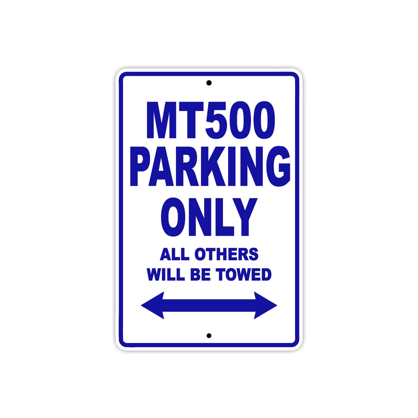 Harley Davidson MT 500 Parking Only All Others Will Be Towed Aluminum Decor Garage Sign