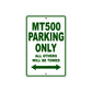 Harley Davidson MT 500 Parking Only All Others Will Be Towed Aluminum Decor Garage Sign