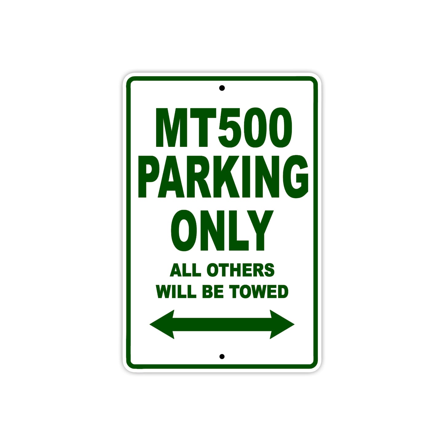 Harley Davidson MT 500 Parking Only All Others Will Be Towed Aluminum Decor Garage Sign