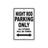 Harley Davidson Night Rod Parking Only All Others Will Be Towed Aluminum Decor Garage Sign