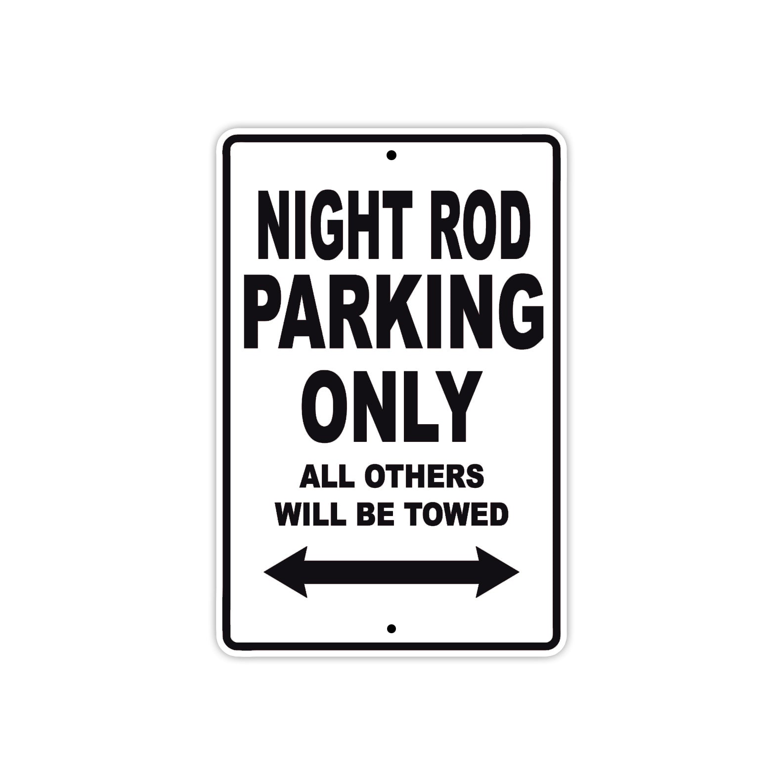 Harley Davidson Night Rod Parking Only All Others Will Be Towed Aluminum Decor Garage Sign