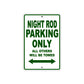 Harley Davidson Night Rod Parking Only All Others Will Be Towed Aluminum Decor Garage Sign