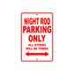 Harley Davidson Night Rod Parking Only All Others Will Be Towed Aluminum Decor Garage Sign