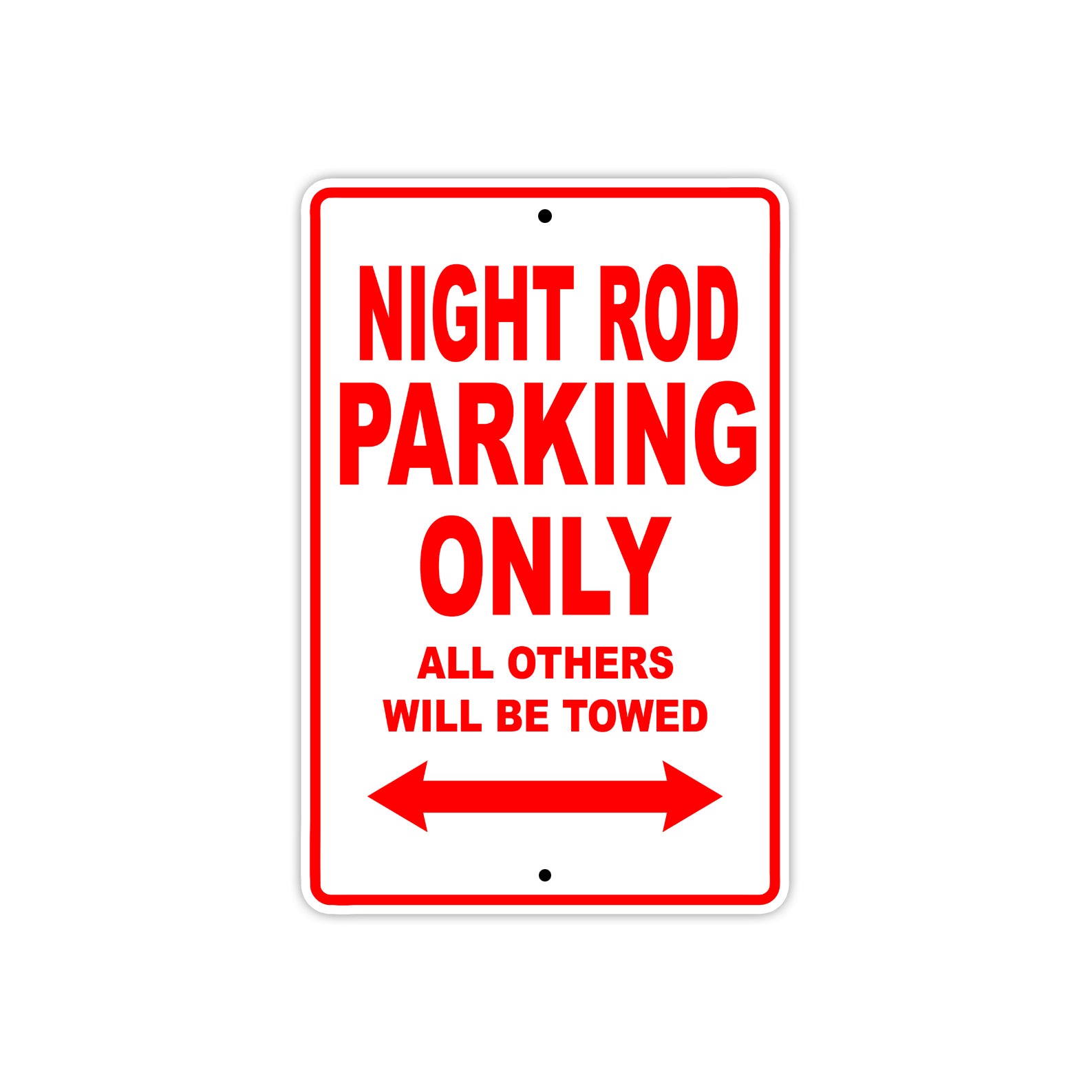 Harley Davidson Night Rod Parking Only All Others Will Be Towed Aluminum Decor Garage Sign