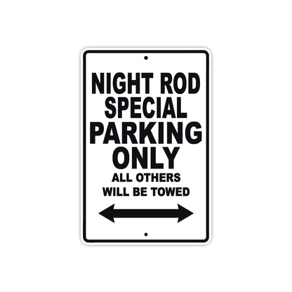 Harley Davidson Night Rod Special Parking Only All Others Will Be Towed Aluminum Decor Garage Sign