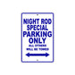 Harley Davidson Night Rod Special Parking Only All Others Will Be Towed Aluminum Decor Garage Sign