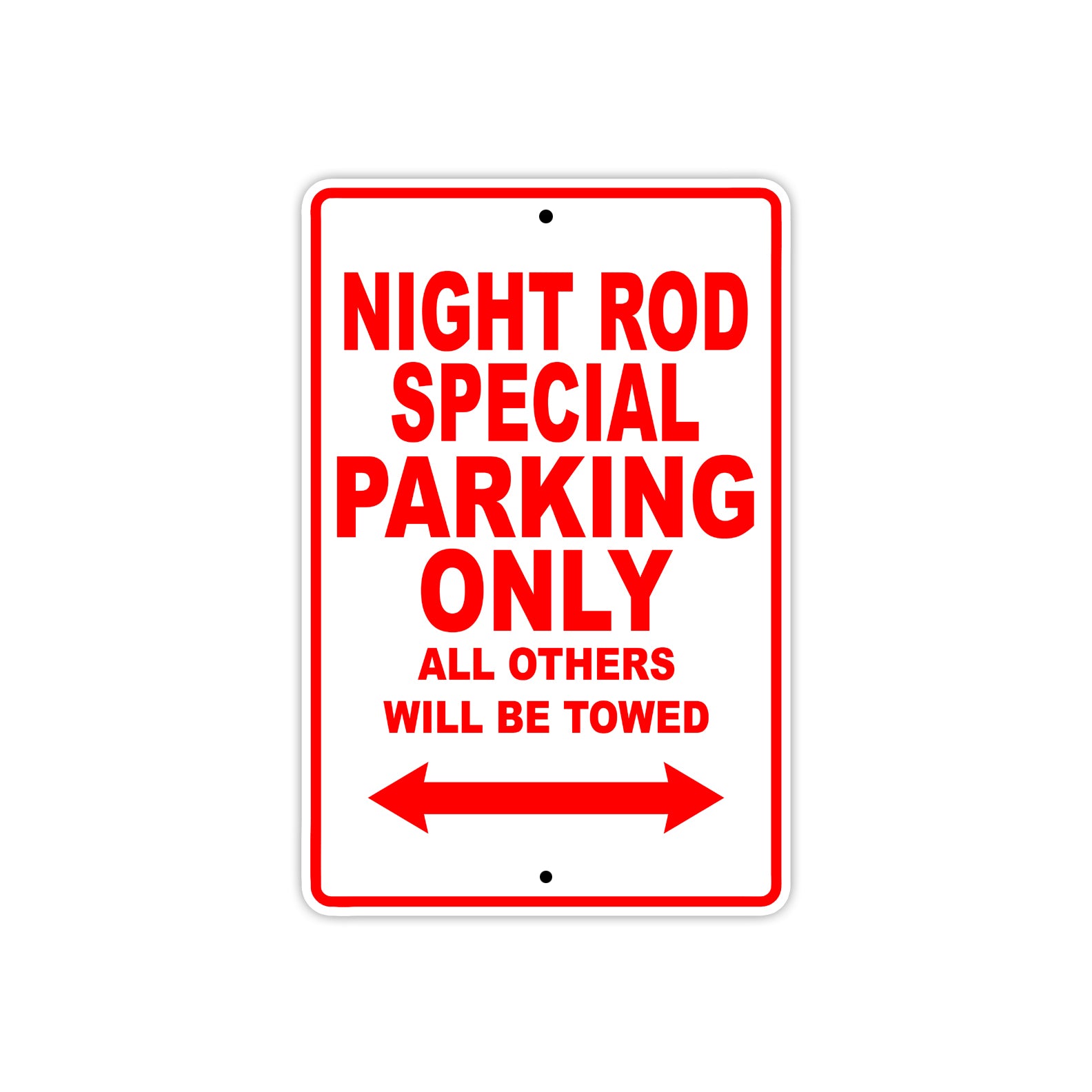 Harley Davidson Night Rod Special Parking Only All Others Will Be Towed Aluminum Decor Garage Sign