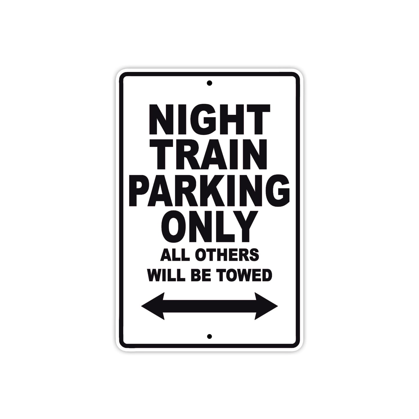Harley Davidson Night Train Parking Only All Others Will Be Towed Aluminum Decor Garage Sign