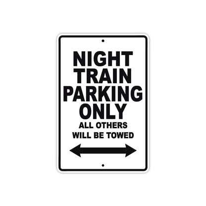Harley Davidson Night Train Parking Only All Others Will Be Towed Aluminum Decor Garage Sign