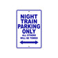 Harley Davidson Night Train Parking Only All Others Will Be Towed Aluminum Decor Garage Sign