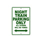 Harley Davidson Night Train Parking Only All Others Will Be Towed Aluminum Decor Garage Sign